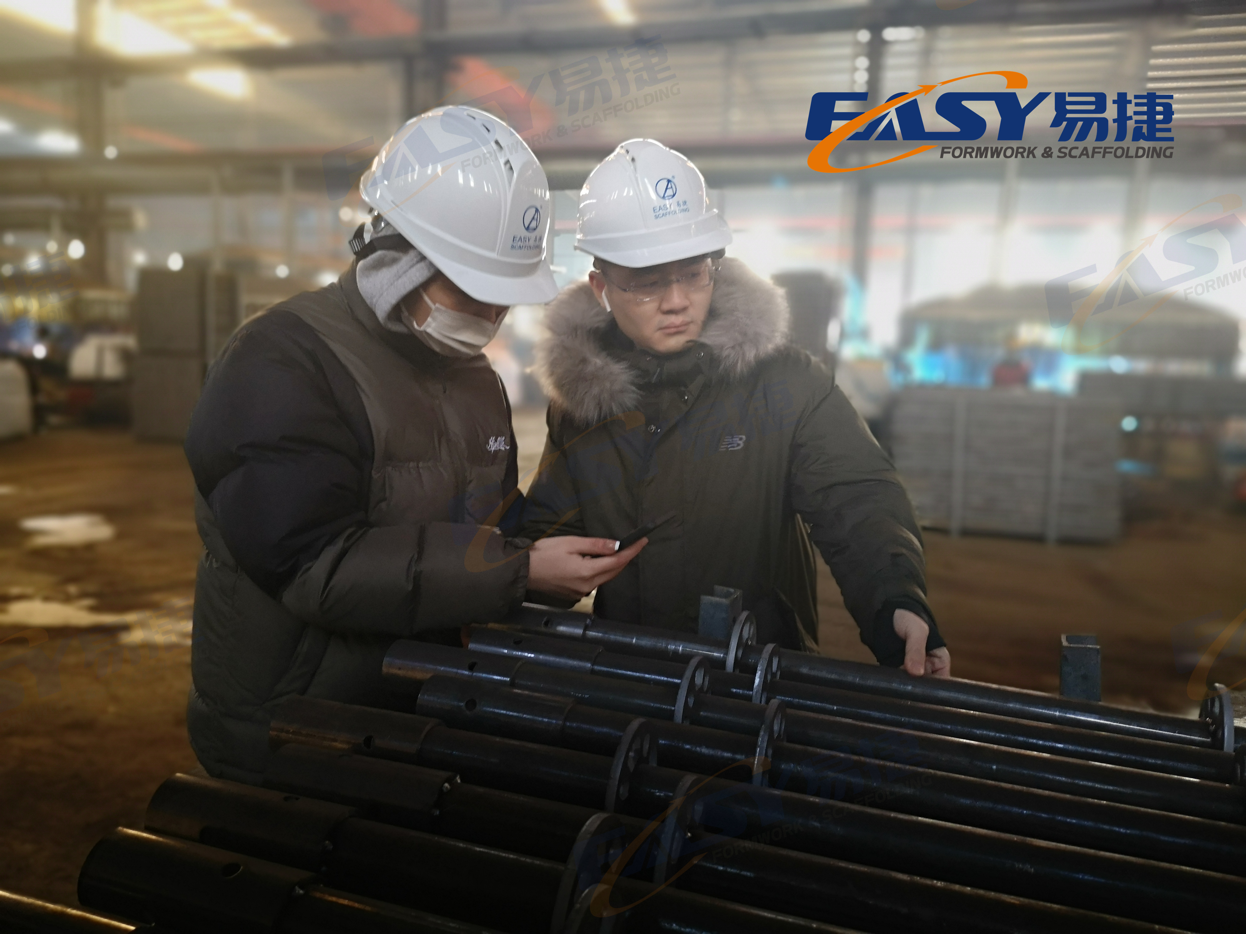 1. Ringlock scaffolding factory online inspection (1)